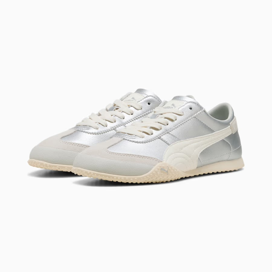 Puma Wmns Bella V2 Leather 'Warm White Silver' sneakers
