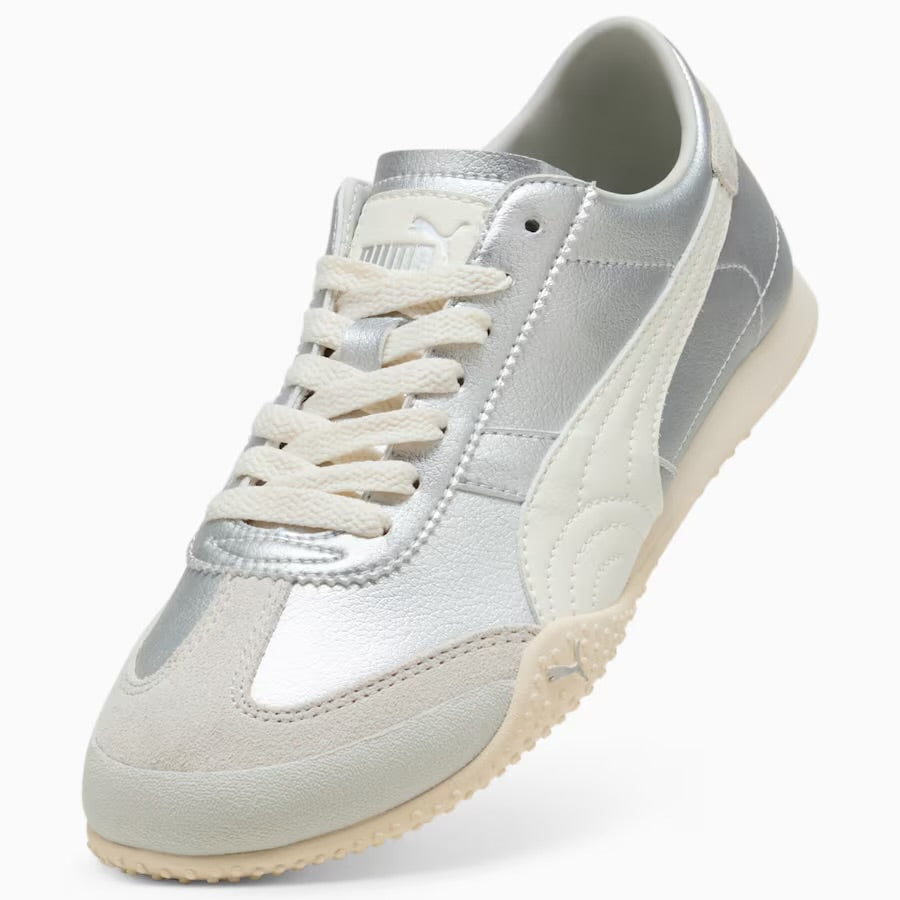 Puma Wmns Bella V2 Leather 'Warm White Silver' sneakers
