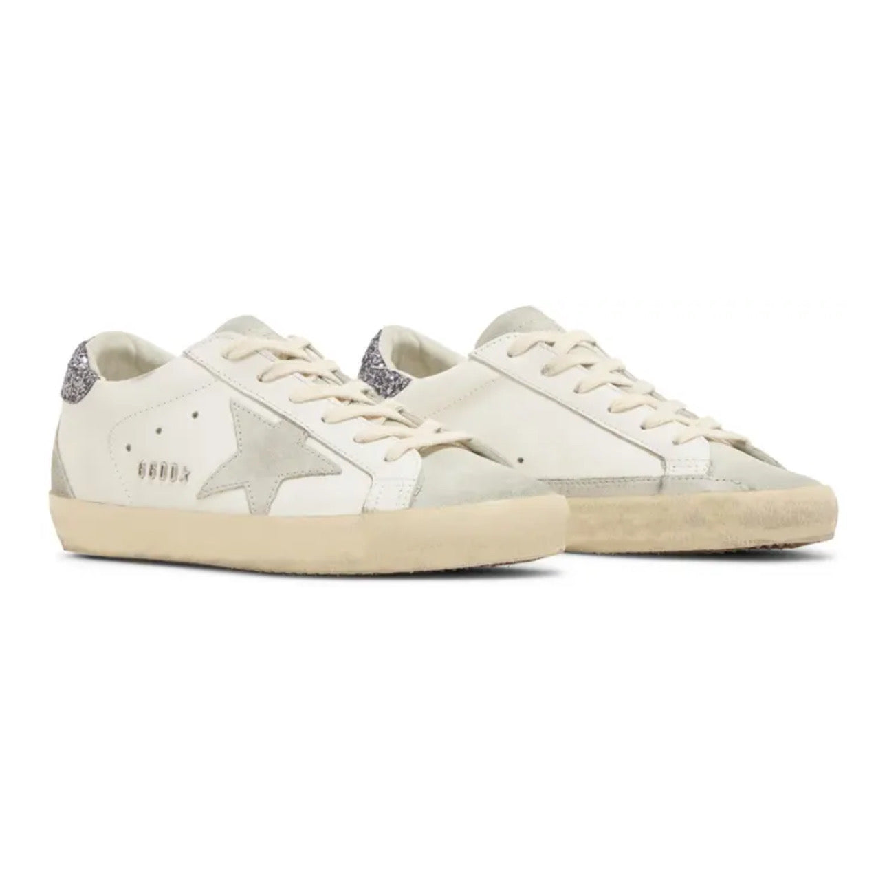 Golden Goose Wmns Superstar 'White Grey Glitter'