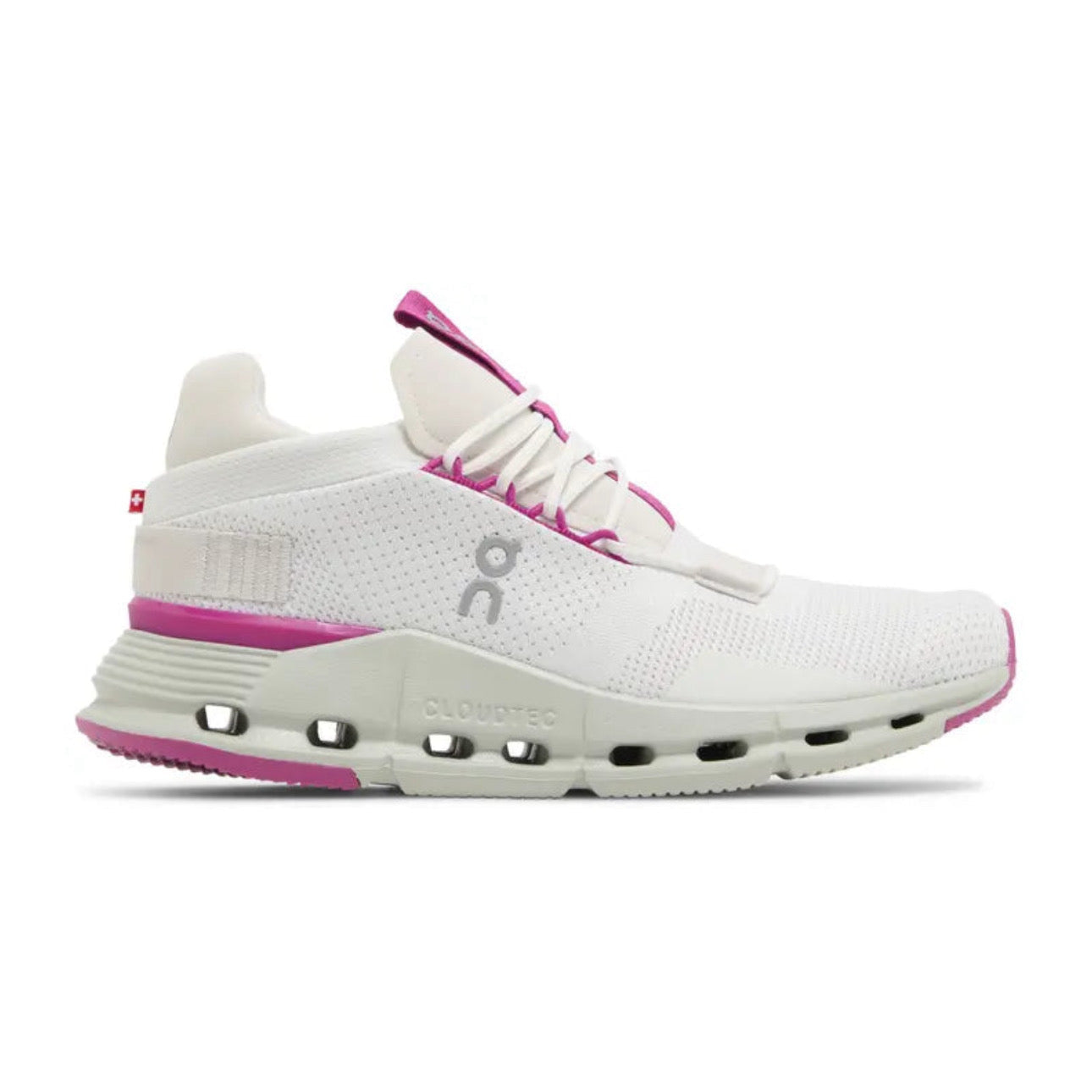 On Running Cloudnova Undyed/White/Carnation