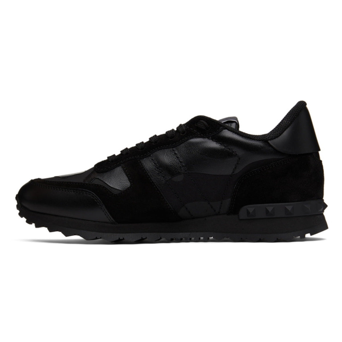 Valentino Garavani Black Camouflage Rockrunner