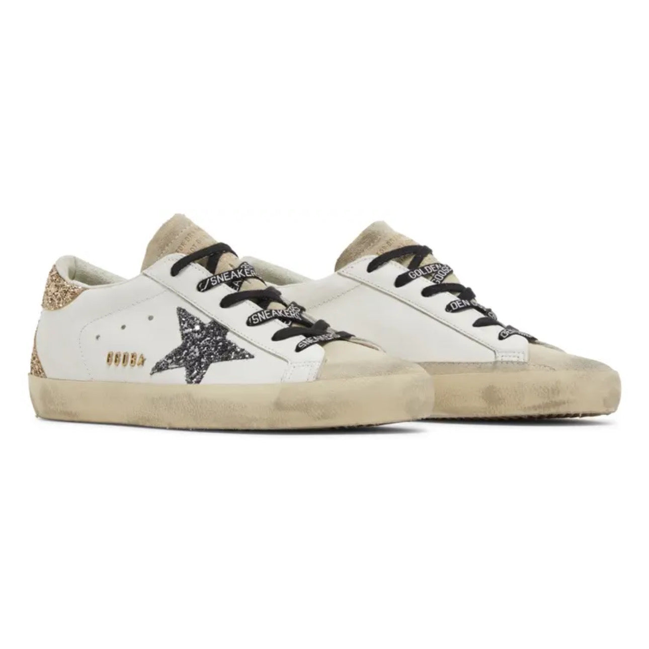 Golden Goose Wmns Superstar 'Optic White Seedpearl Glitter'