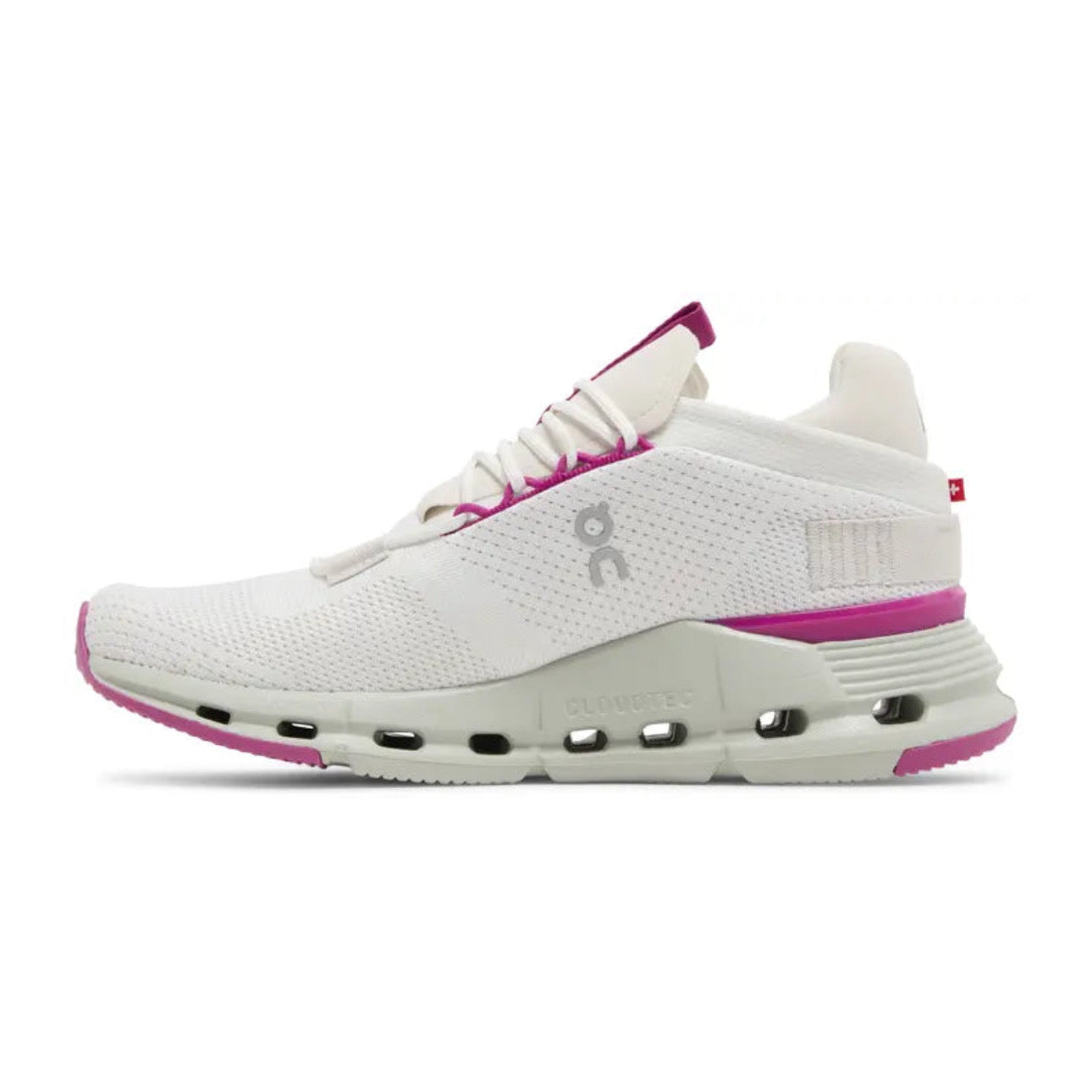 On Running Cloudnova Undyed/White/Carnation