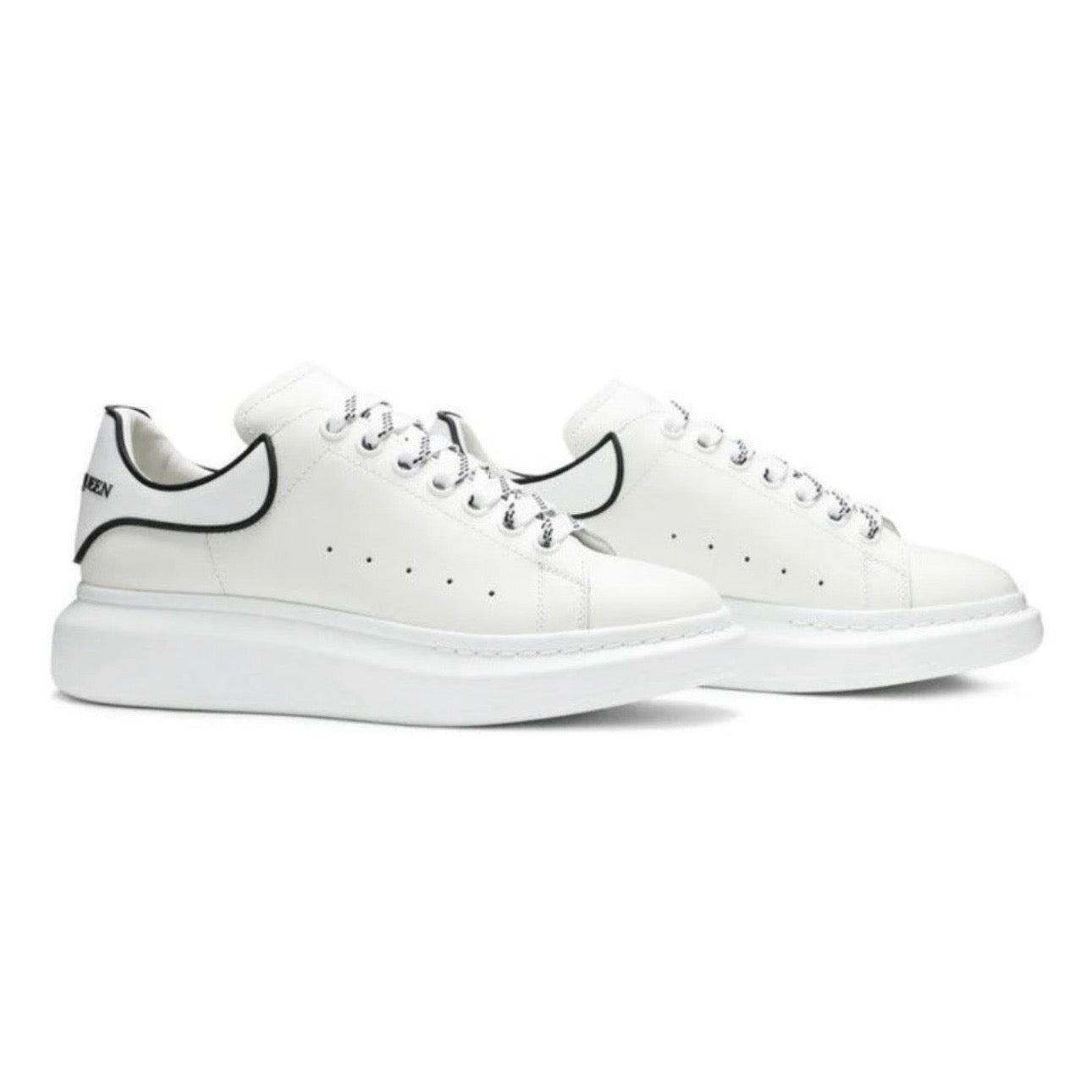 Alexander Mcqueen Oversized – White Black Trim