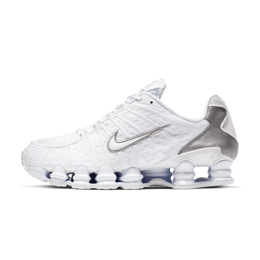 Nike Shox TL White/Metallic Silver/Max Orange/White