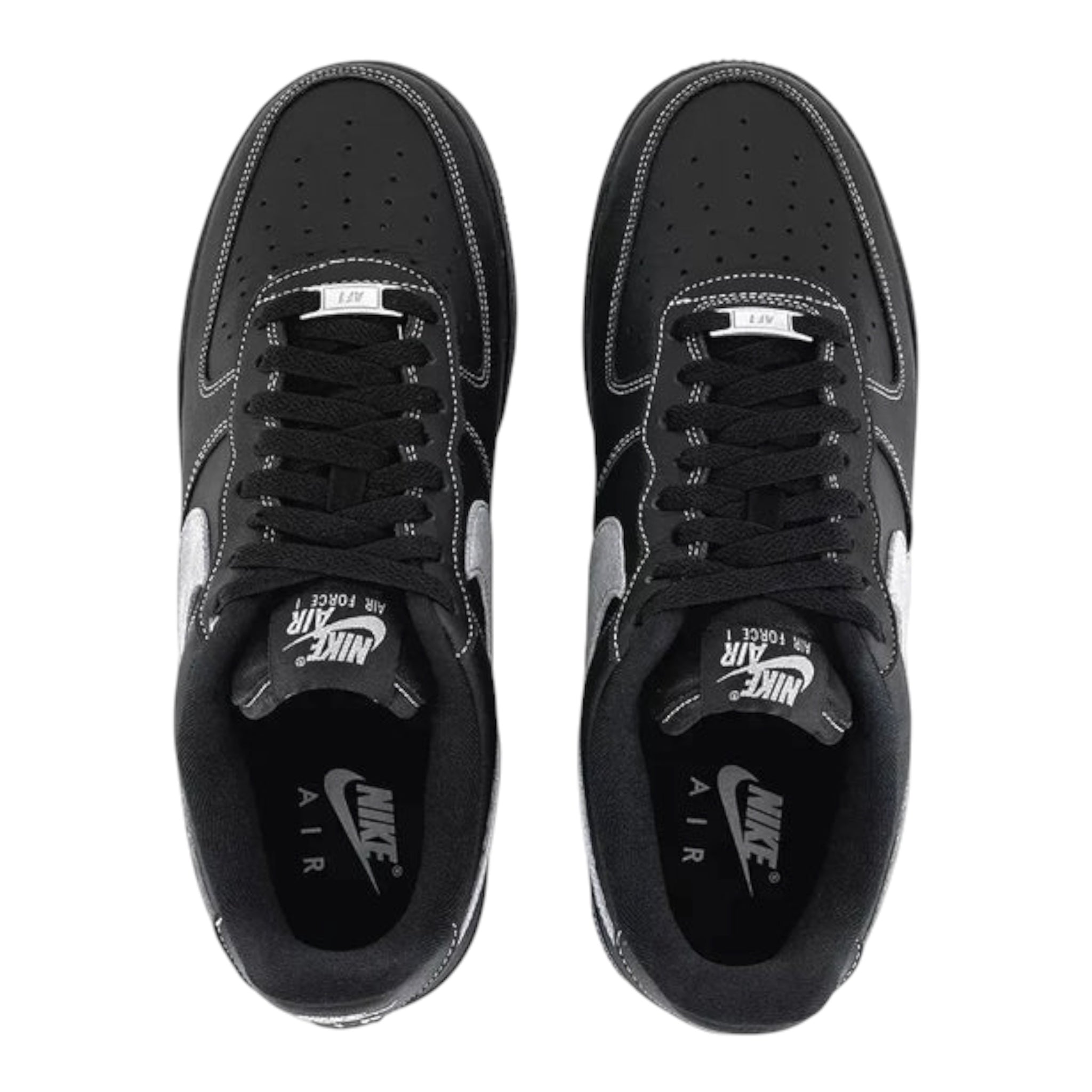 Air Force 1 07 Trainers Black Wolf Grey Black Black