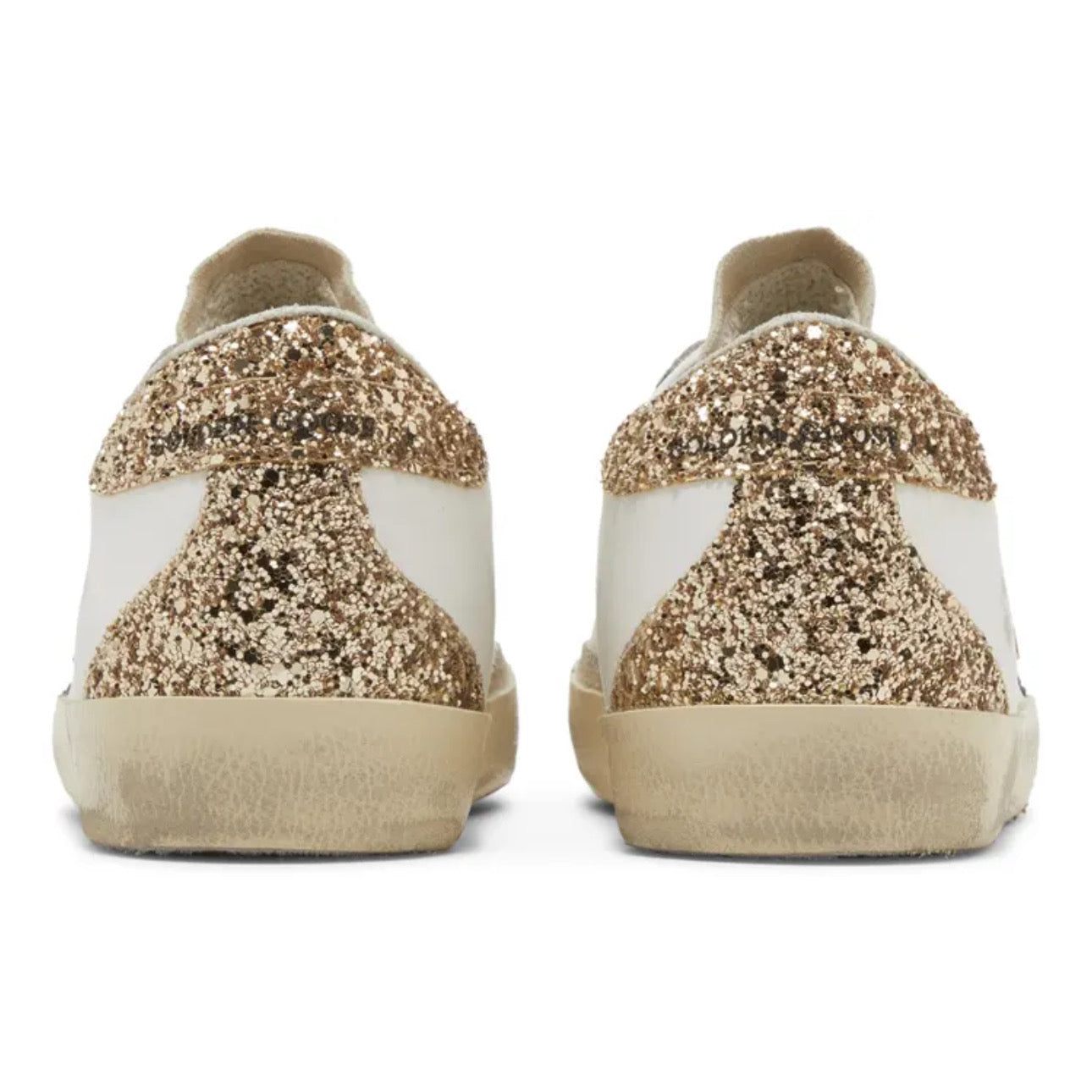 Golden Goose Wmns Superstar 'Optic White Seedpearl Glitter'