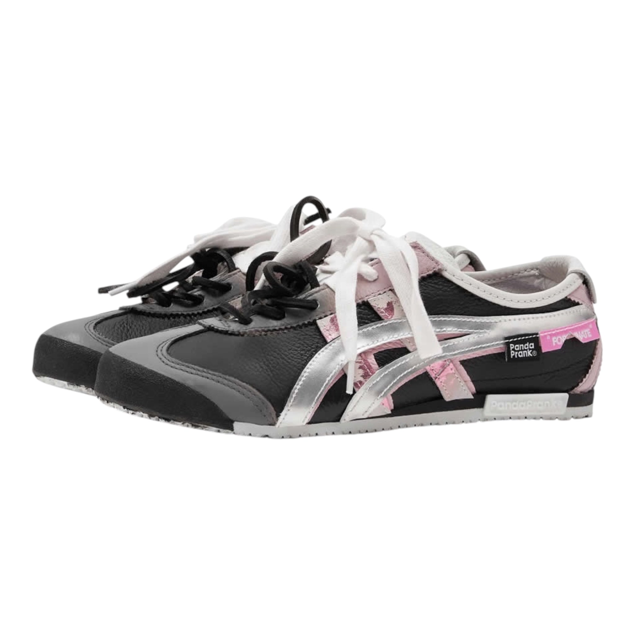 Onitsuka Mexico 66 panda prank black white  pink