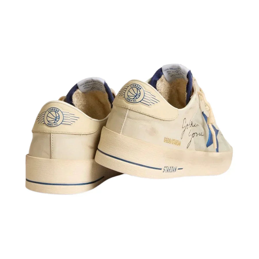 Golden Goose Stardan in nylon with blue leather star and ivory leather heel tab