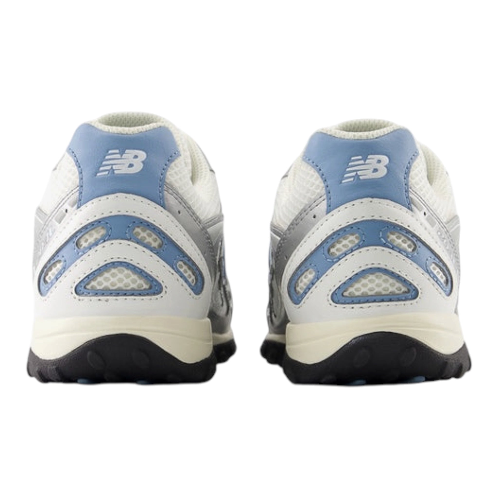 New Balance 204L sneakers in the "Silver Metallic/Still Water" (or "Ice Blue" or "Sky") colorway. 