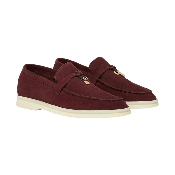 Loro Piana Summer Charms Walk Loafer 'Oxblood