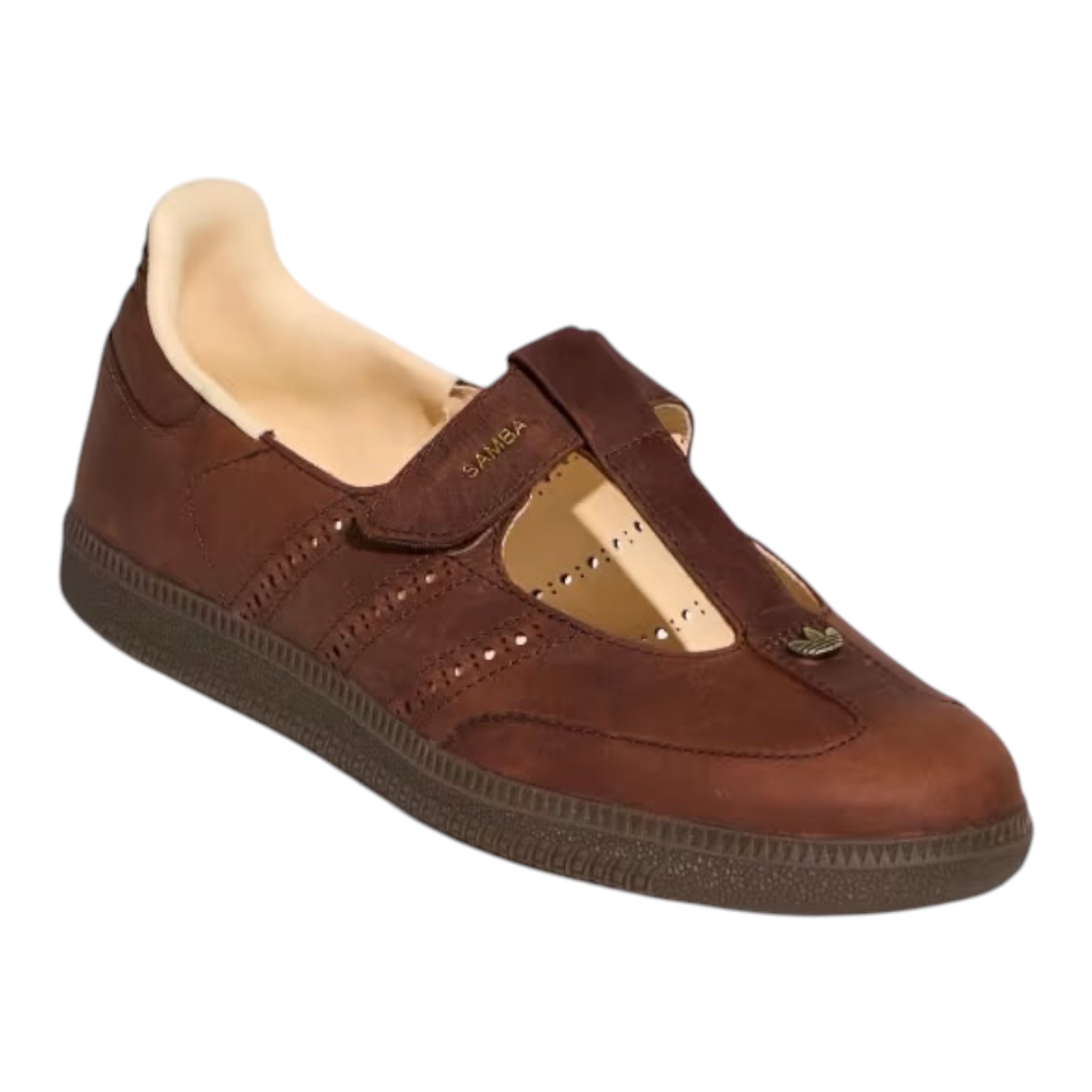 adidas samba jane leather brown