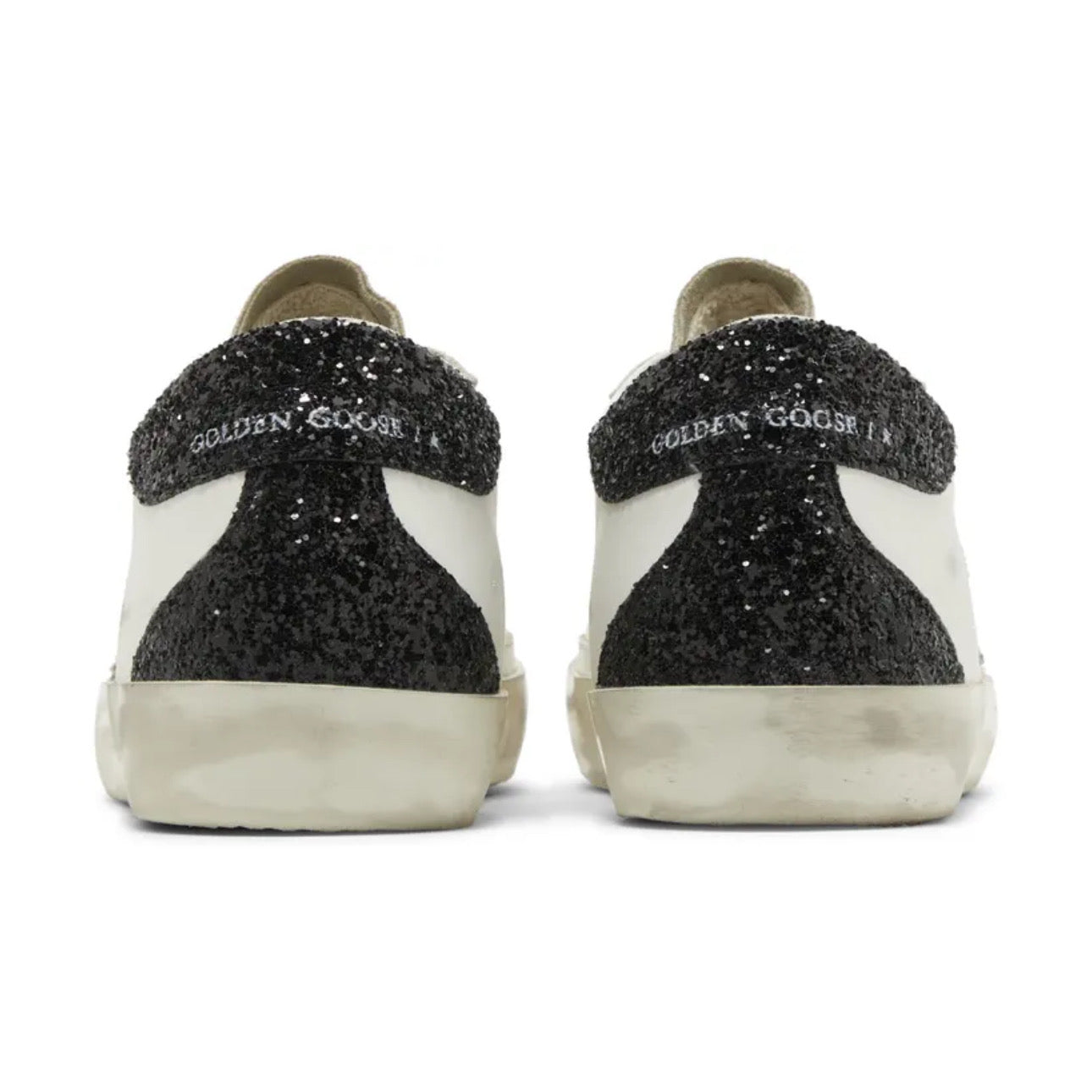 Golden Goose Super Star – White Black Cream Glitter