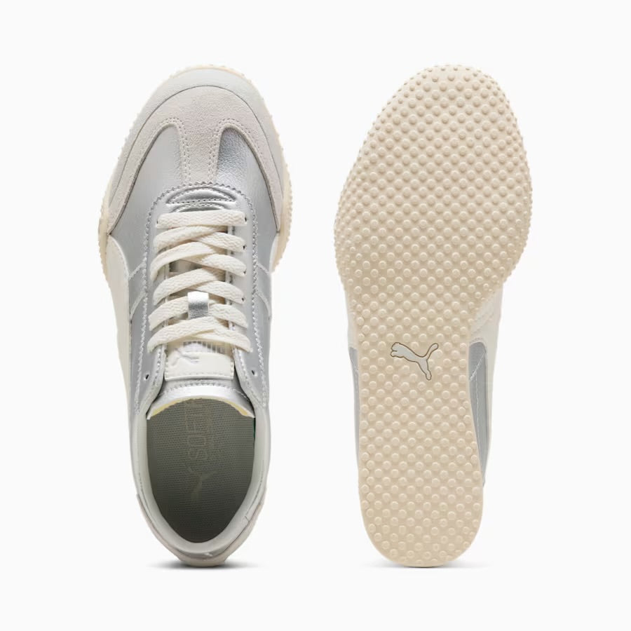 Puma Wmns Bella V2 Leather 'Warm White Silver' sneakers