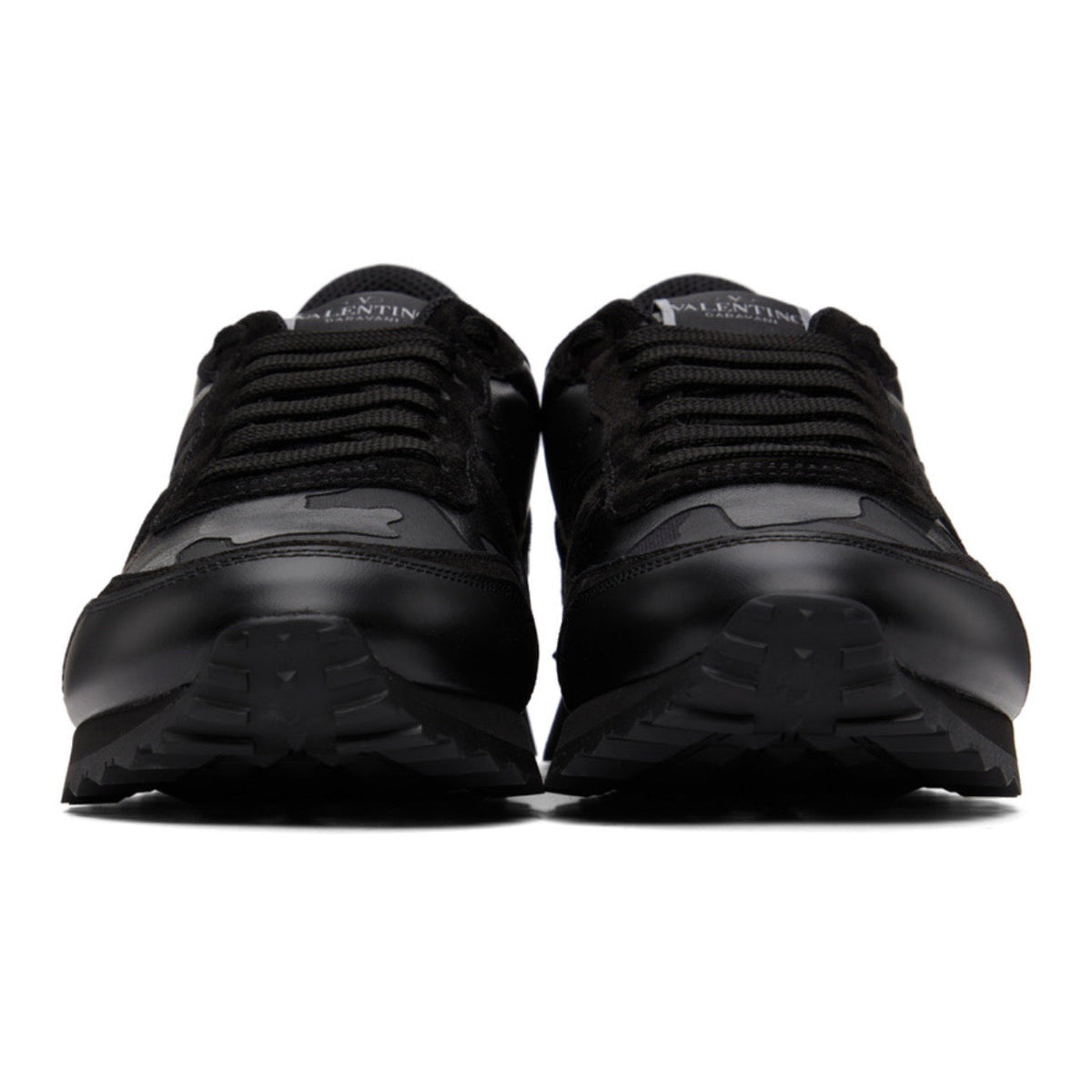 Valentino Garavani Black Camouflage Rockrunner