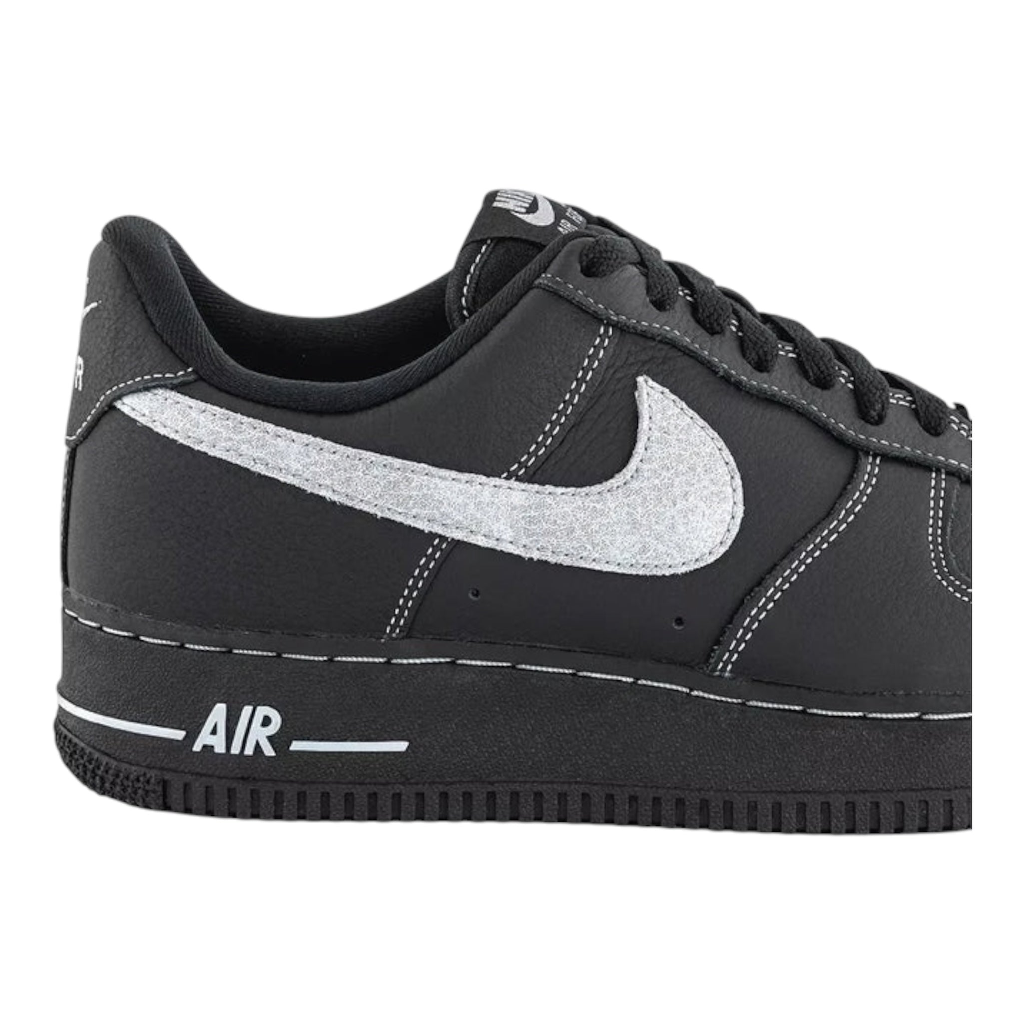 Air Force 1 07 Trainers Black Wolf Grey Black Black