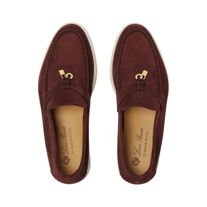 Loro Piana Summer Charms Walk Loafer 'Oxblood