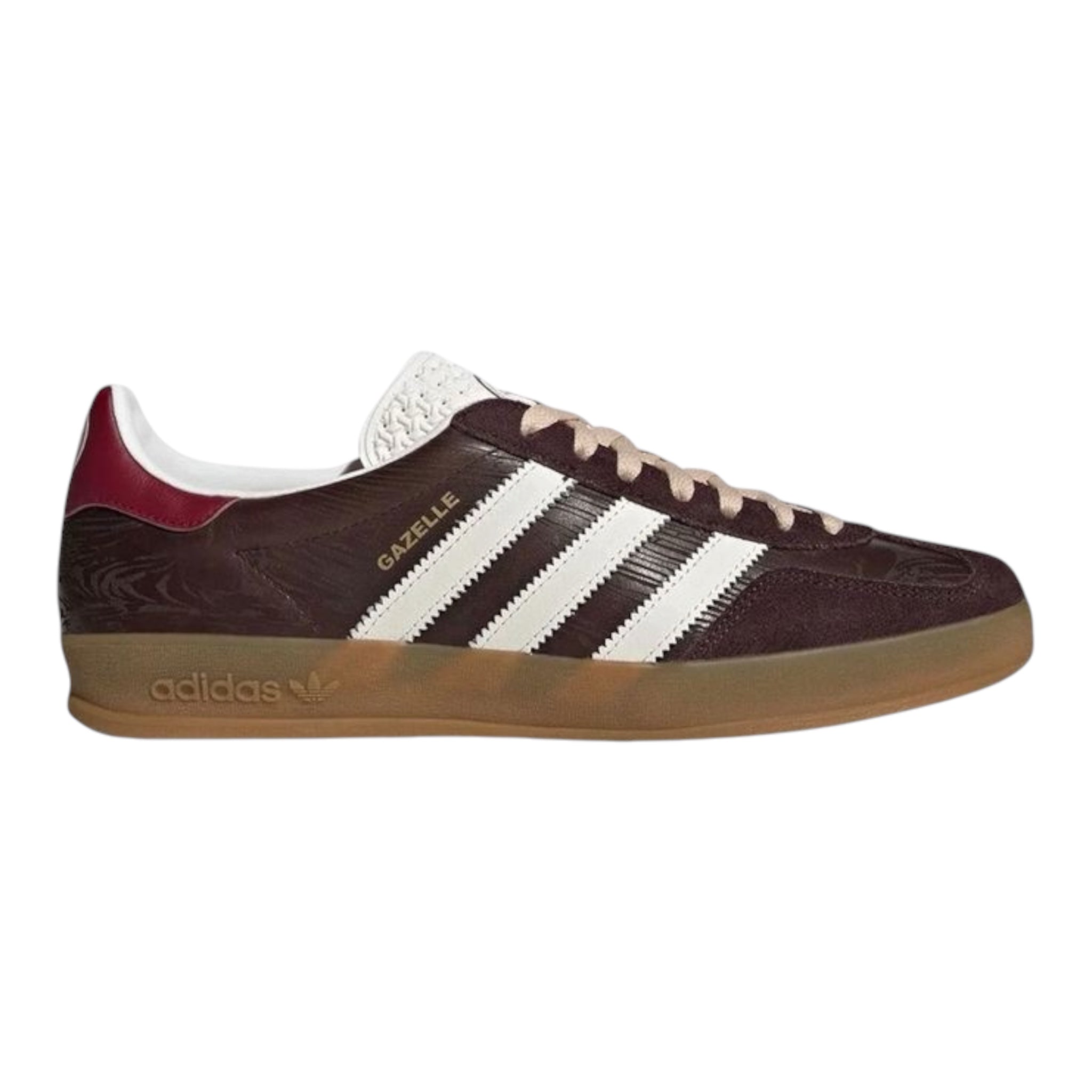 Adidas Gazelle Indoor "Shadow Brown / Off White / Collegiate Burgundy"