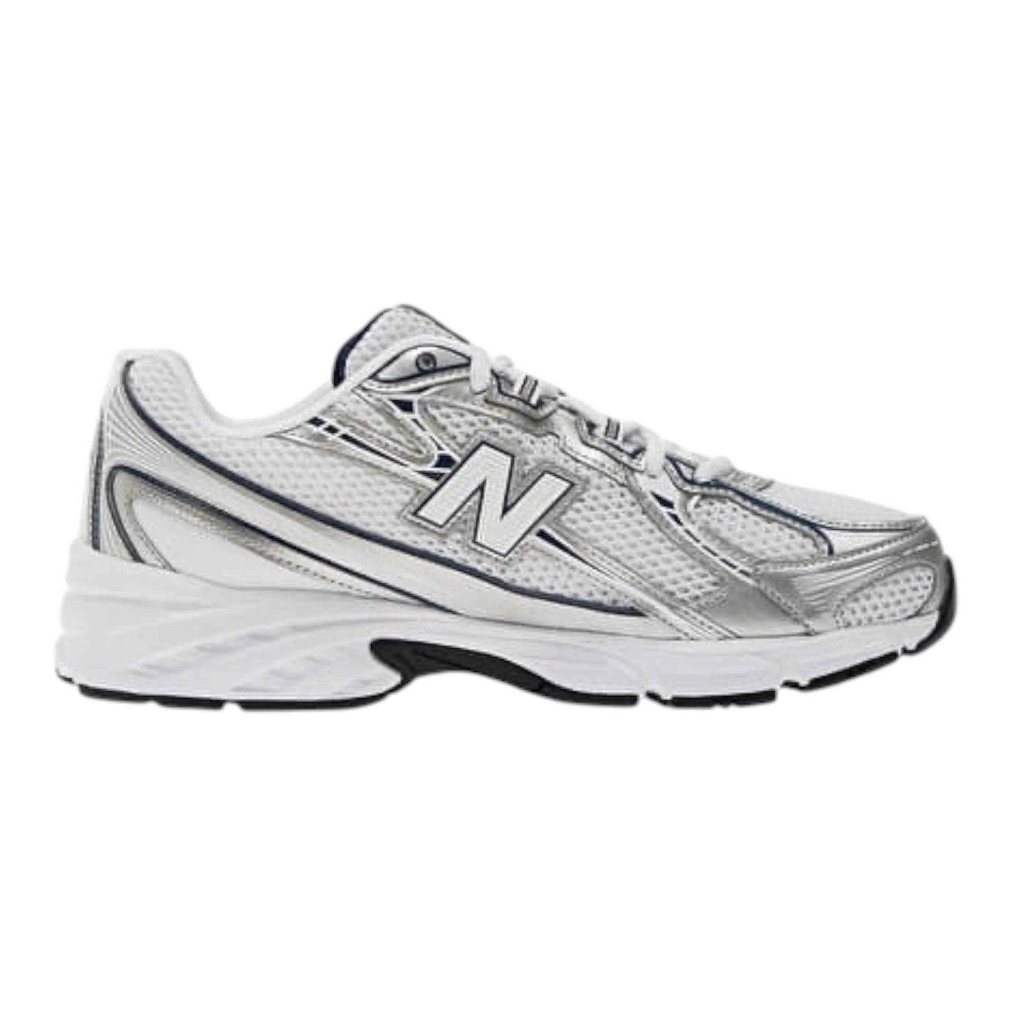New Balance 740 White Silver Navy