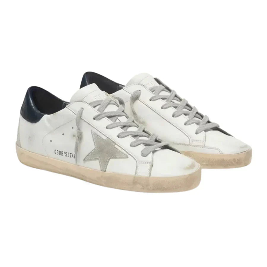 Golden Goose Superstar – Black Glitter Heel