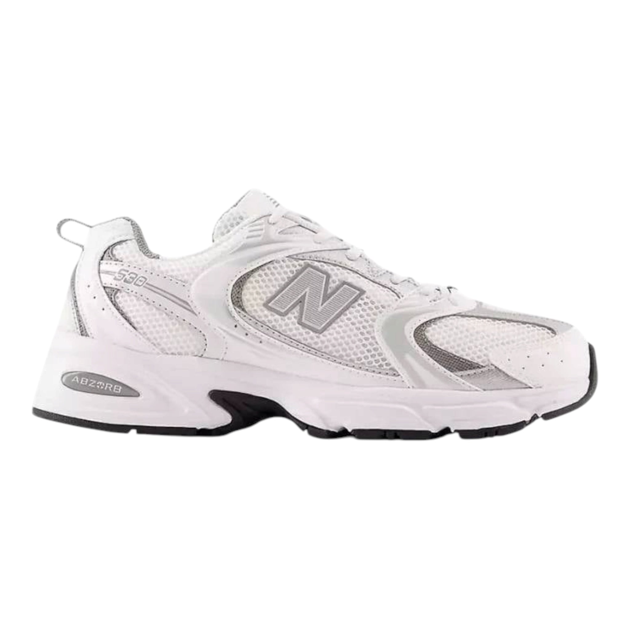 New Balance 530 White Silver Metallic