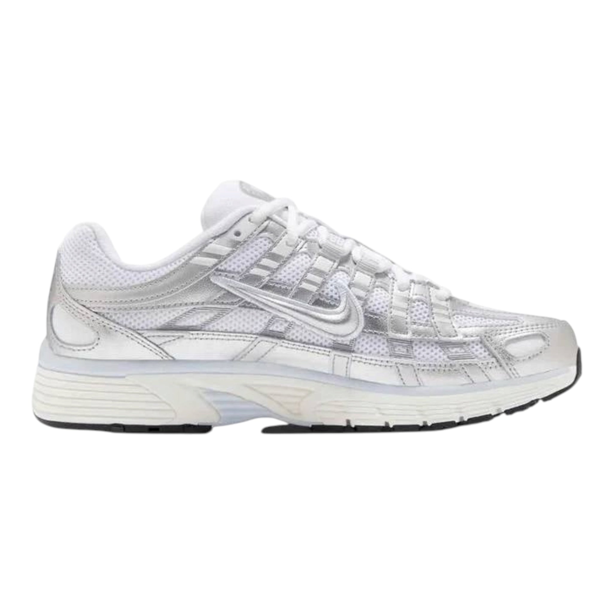 Nike p-6000 white blue tint sail metallic silver