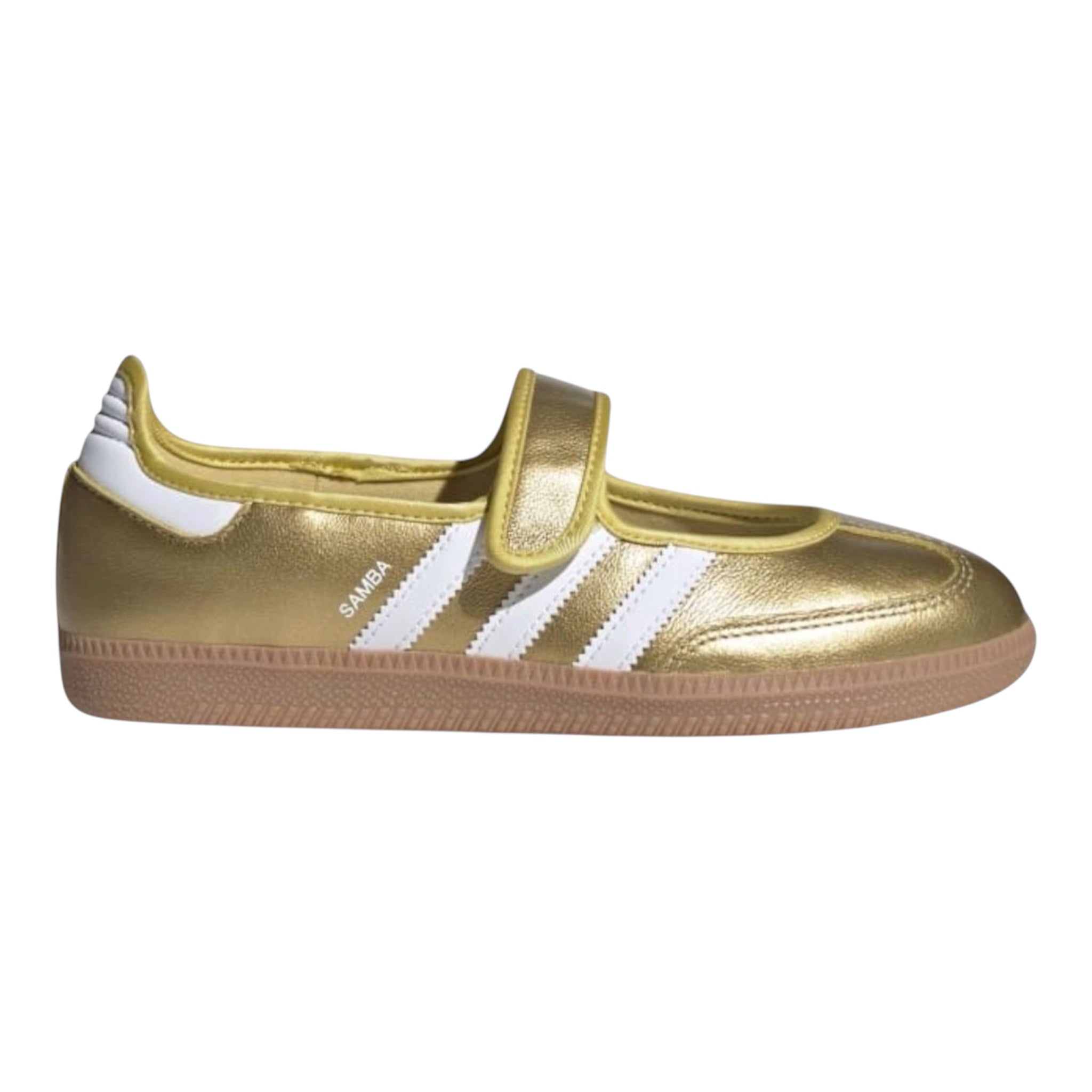 Adidas Samba Jane "Gold Metallic / Cloud White / Gum"