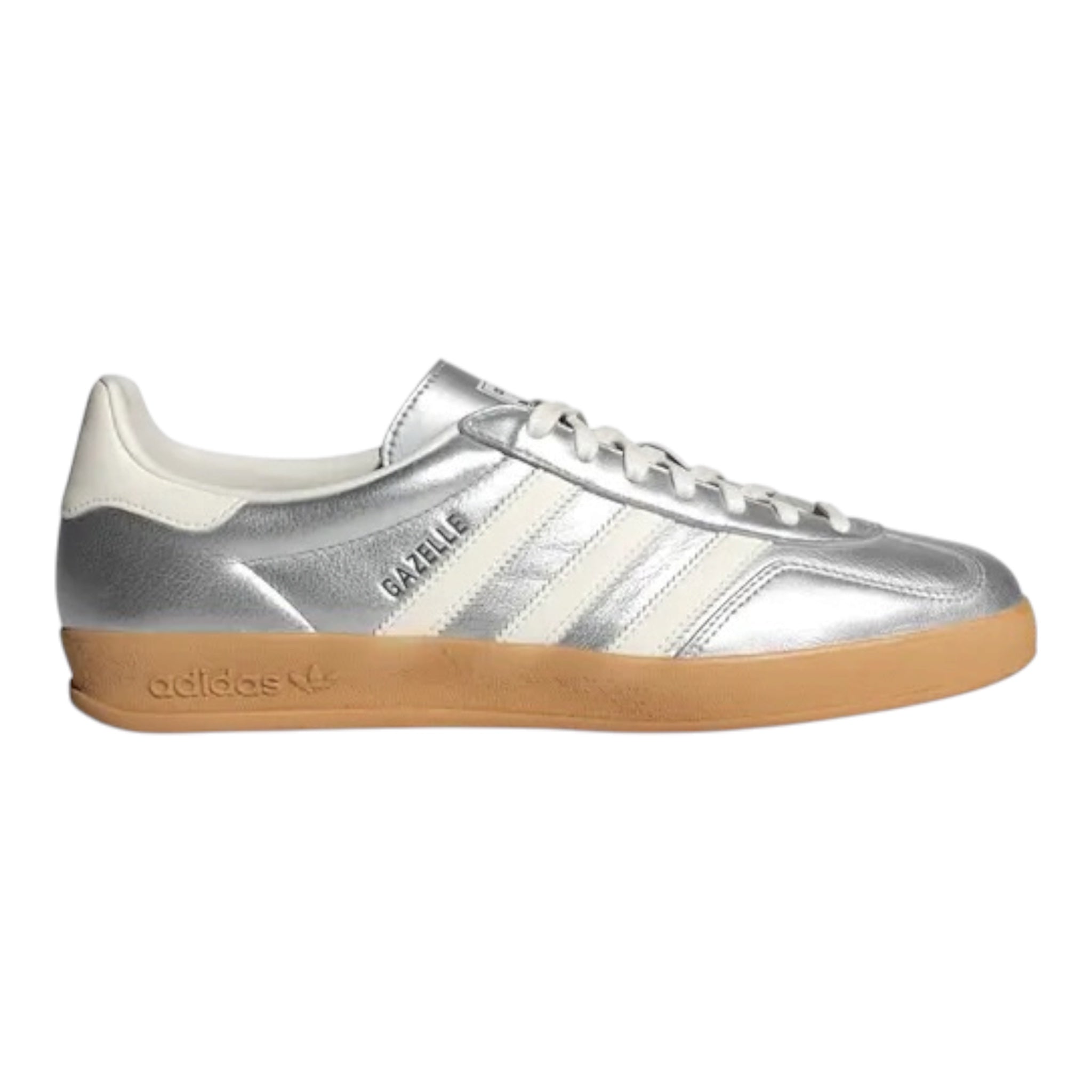 Adidas Gazelle Indoor "Silver Metallic / Off White / Gum"