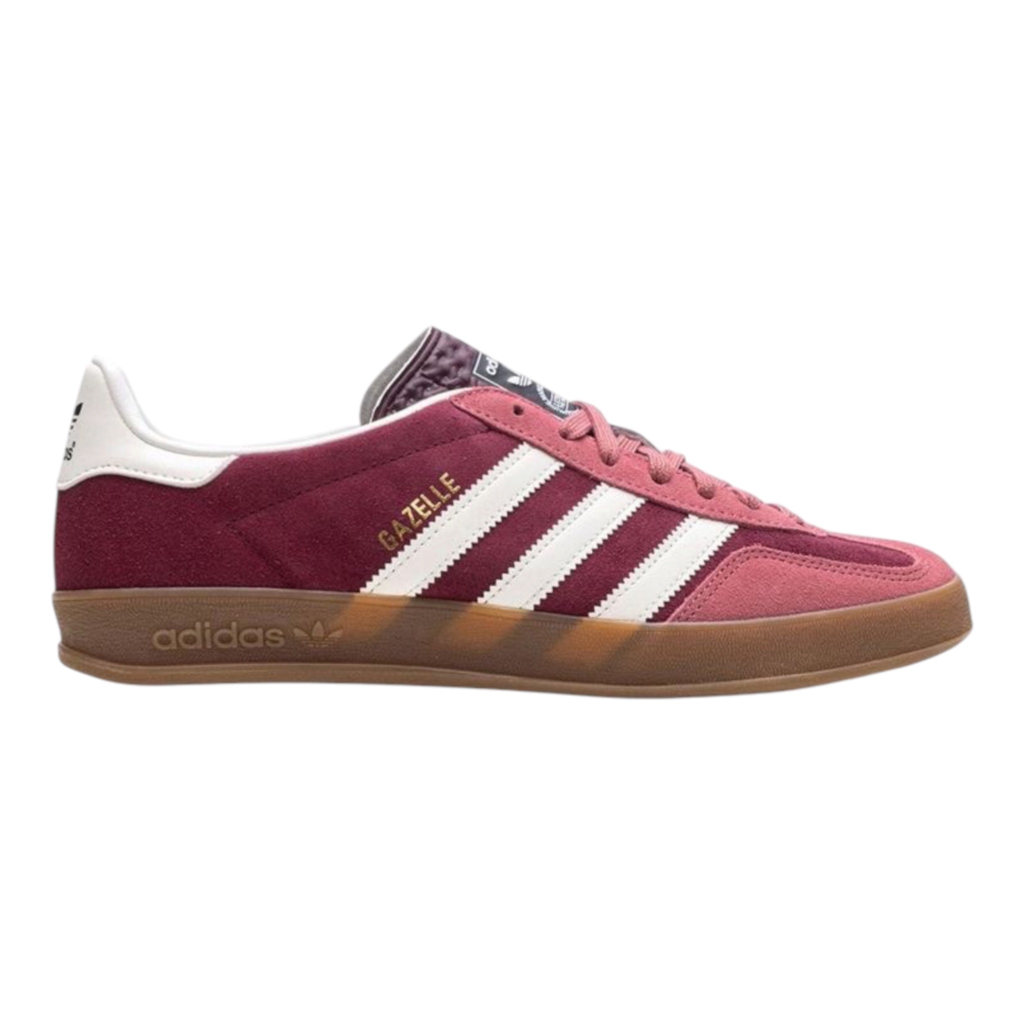 Adidas Gazelle Indoor "Collegiate Burgundy / Pink Strata / Off White"