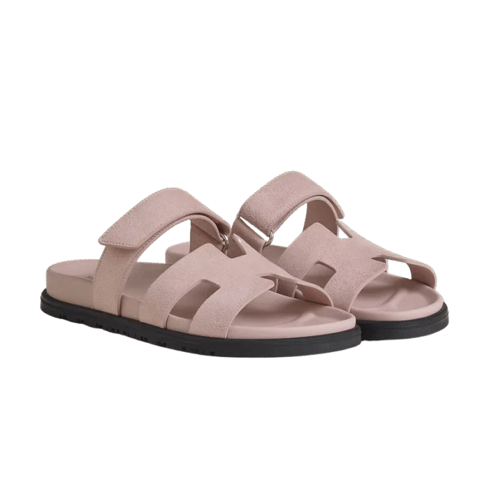 Hermes Chypre Sandal – Pink Suede