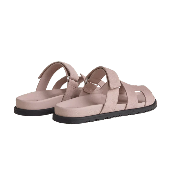 Hermes Chypre Sandal – Pink Suede